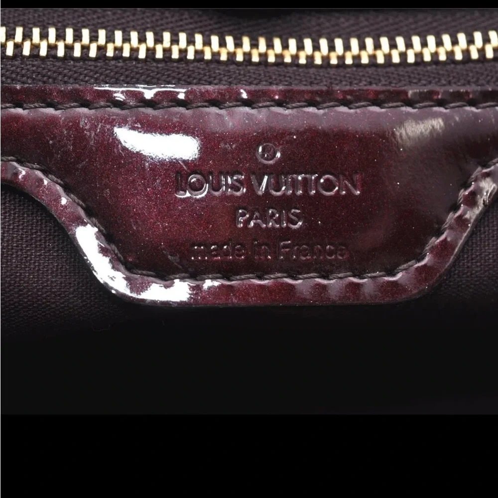 ✨ LOUIS VUITTON ✨ Authentic Monogram Vernis Wilshire PM Handbag Amarante Purple - Picture 10 of 16